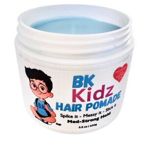 BK Kidz Hair Pomade - 3.5oz Strong Hold Boys Styling Wax - Water Based & Gentle